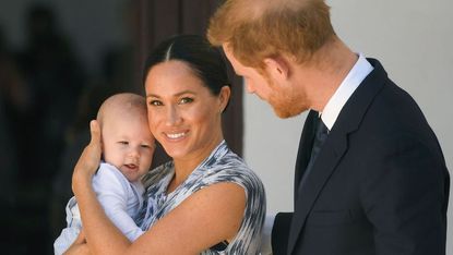 cape town, south africa september 25 prince harry, duke of sussex, meghan, duchess of sussex and their baby son archie mountbatten windsor meet archbishop desmond tutu and his daughter thandeka tutu gxashe at the desmond leah tutu legacy foundation during their royal tour of south africa on september 25, 2019 in cape town, south africa photo by poolsamir husseinwireimage