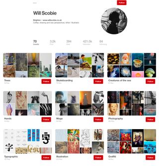 Pinterest has been an essential part of illustrator Will Scobie's toolkit for the last few years
