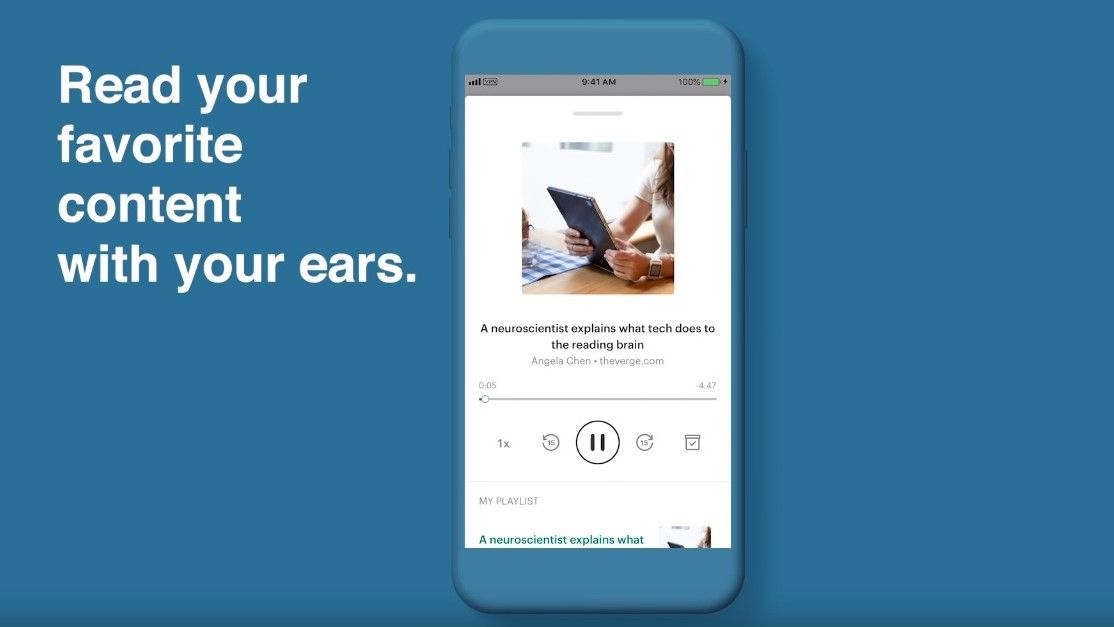 Read-it-later app Pocket turns saved web pages into a personal podcast