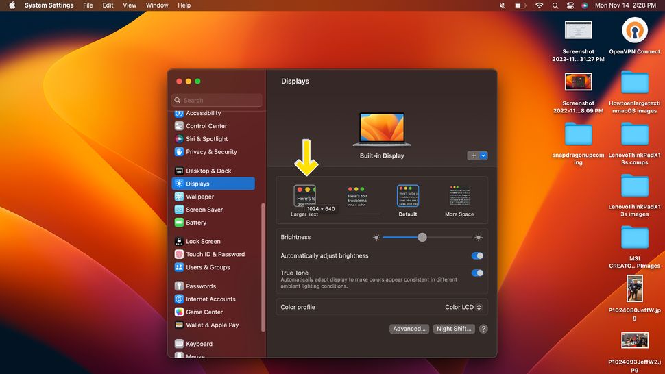 How to increase the text size on your MacBook | Laptop Mag