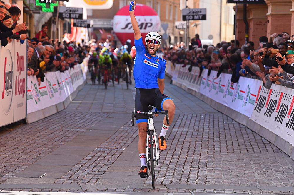 Mauro Finetto (Delko Marseille) wins the final stage at Coppi e Bartali