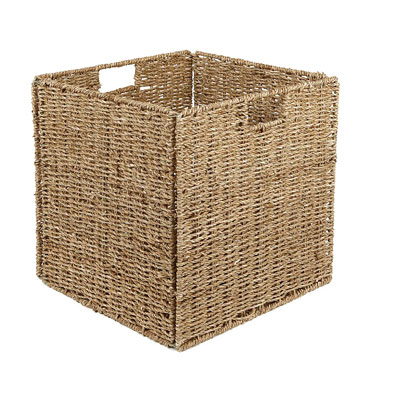 foldable seagrass storage basket from Dunelm