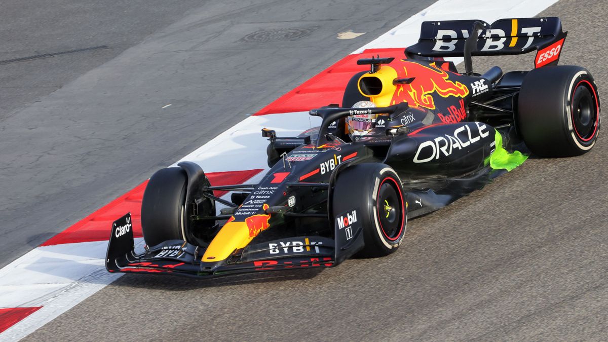 Red Bull&#039;s Dutch driver Max Verstappen drives during the third day of Formula One (F1) pre-season testing