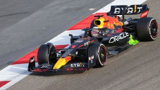 Red Bull&#039;s Dutch driver Max Verstappen drives during the third day of Formula One (F1) pre-season testing