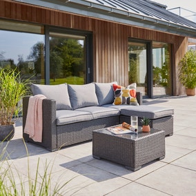 Rattan Sofa Lounger Set