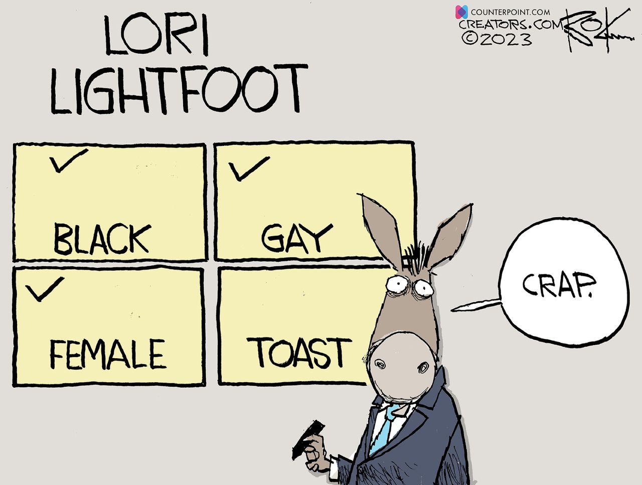 Political cartoon 