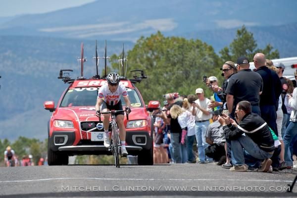 Levi Leipheimer solos to the win on the first stage of the SRAM Tour of the Gila.