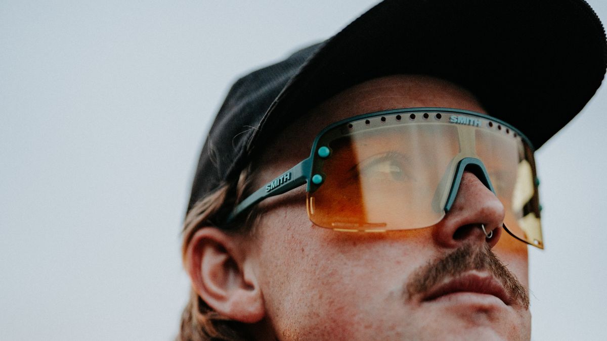 Man wearing the Smith Ultralight sunglasses