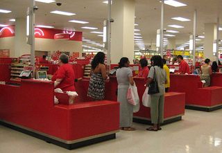 Checkout counters at a Target store in 2008. Credit: Marlith/Creative Commons