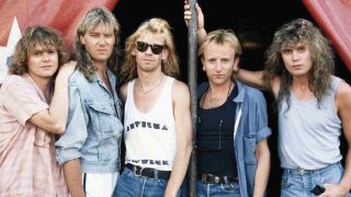 Def Leppard posing for a photograph in the 1980s