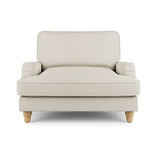 Cream Dunelm Beatrice Snuggle Chair