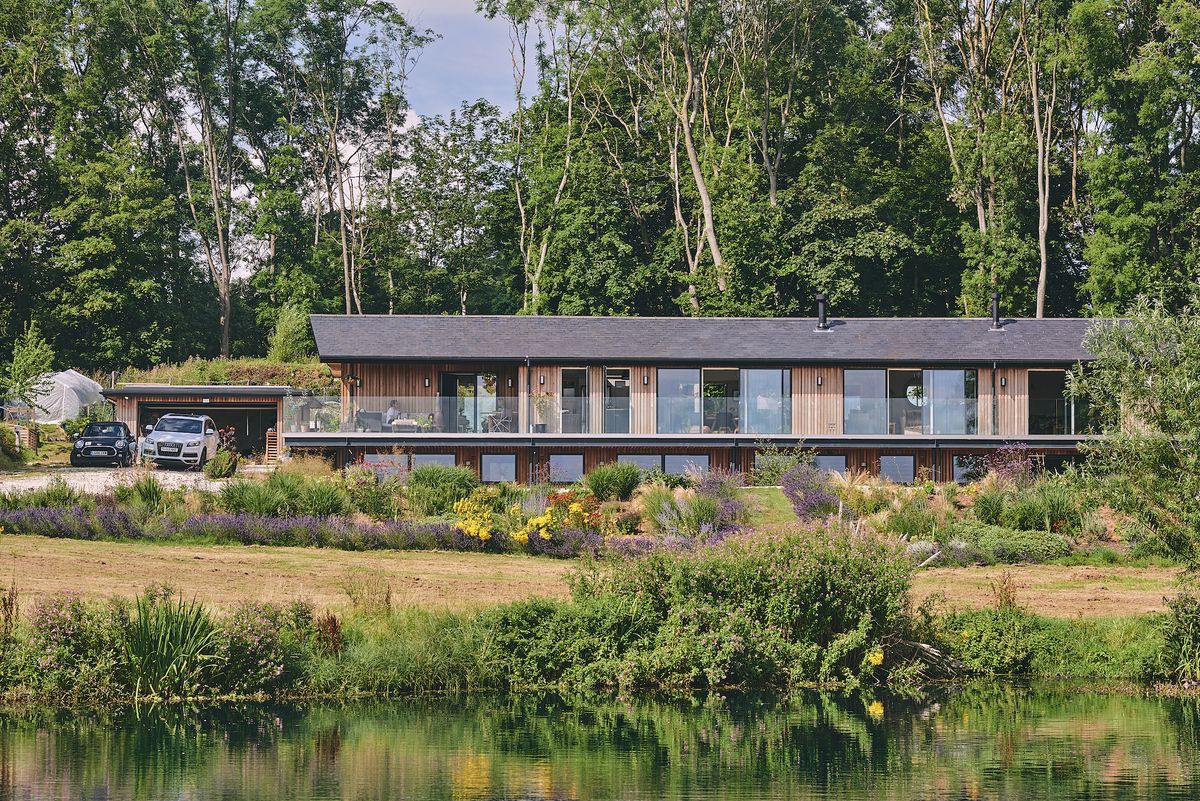 timber cladding on large self build
