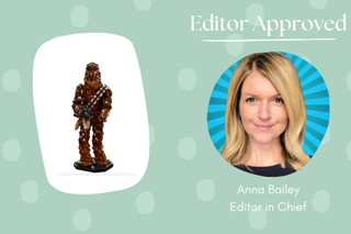 A cut out image of editor Anna Bailey and Chewbacca