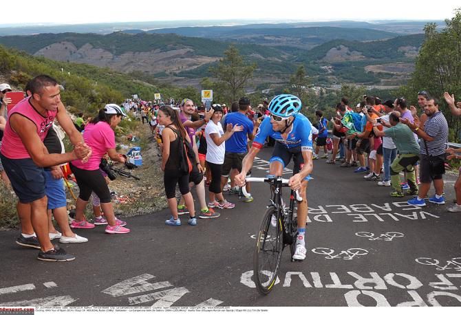 Ryder Hesjedal (Garmin-Sharp) after crashing late in the race