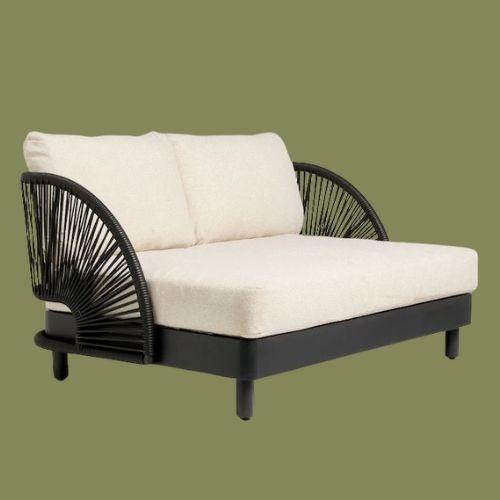 Next, Natural Boucle Genoa Garden Love Seat Sofa