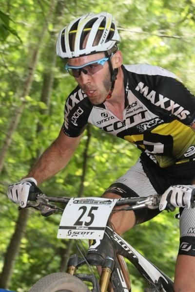 Geoff Kabush (Can) settled into eighth place with two to go.