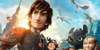 How To Train Your Dragon 2 Hiccup, Toothless, and friends share the poster space