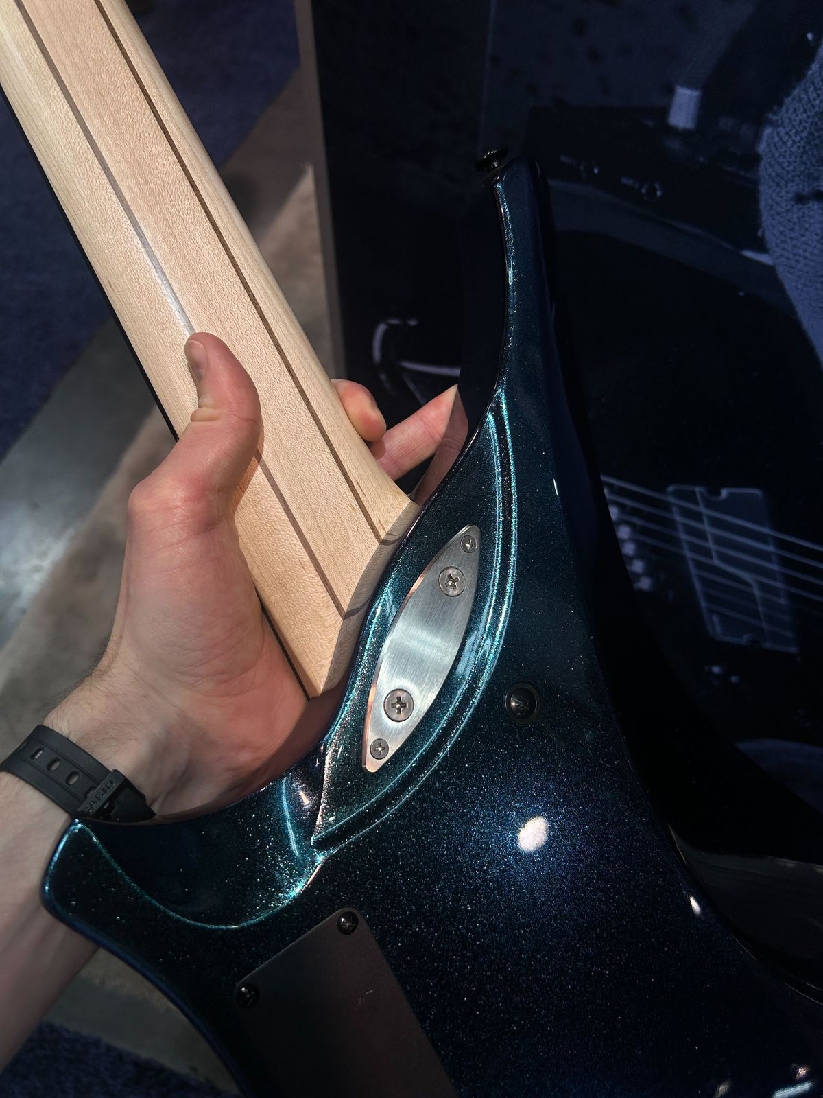 One of Ibanez's new Alpha line guitars