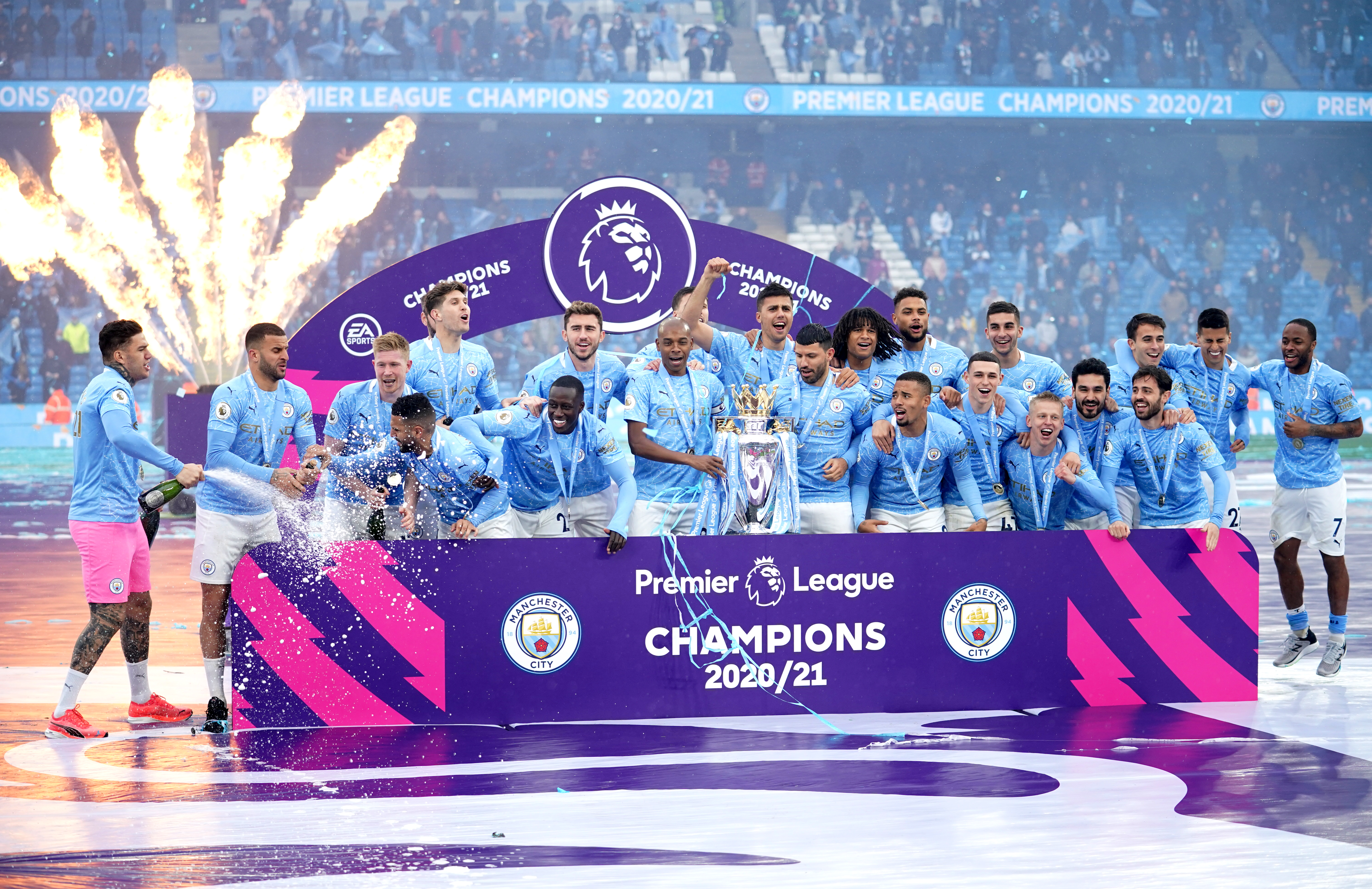 City finished 12 points clear at the top of the Premier League