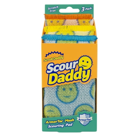 Scrub Daddy Scour Daddy Non-Scratch Scour Pads, 3 Count