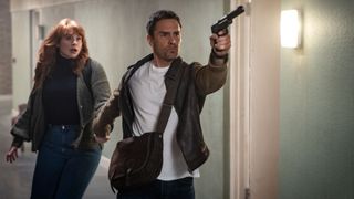 Sam Rockwell and Bryce Dallas Howard in Argylle