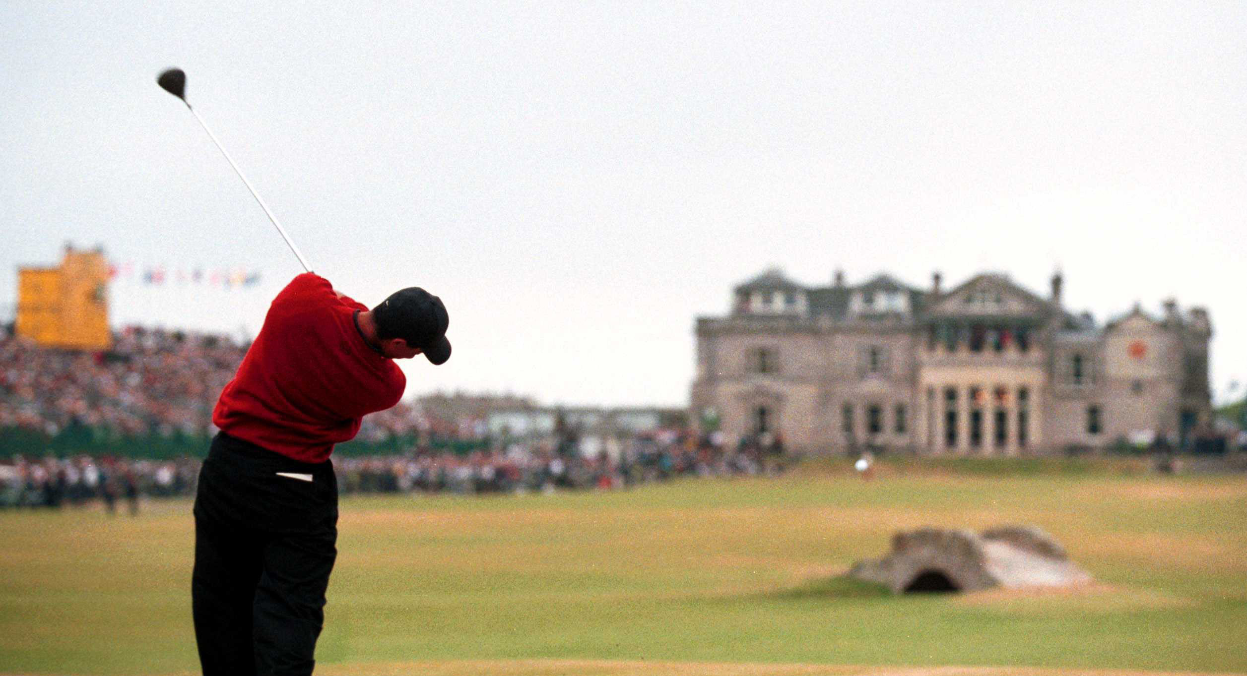 Tiger Woods at St Andrews in 2000 en route to winning The Open