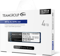 TeamGroup MP34 | 4TB | NVMe | PCIe 3.0 | 3,500MB/s read | 2,900MB/s write | $199.99