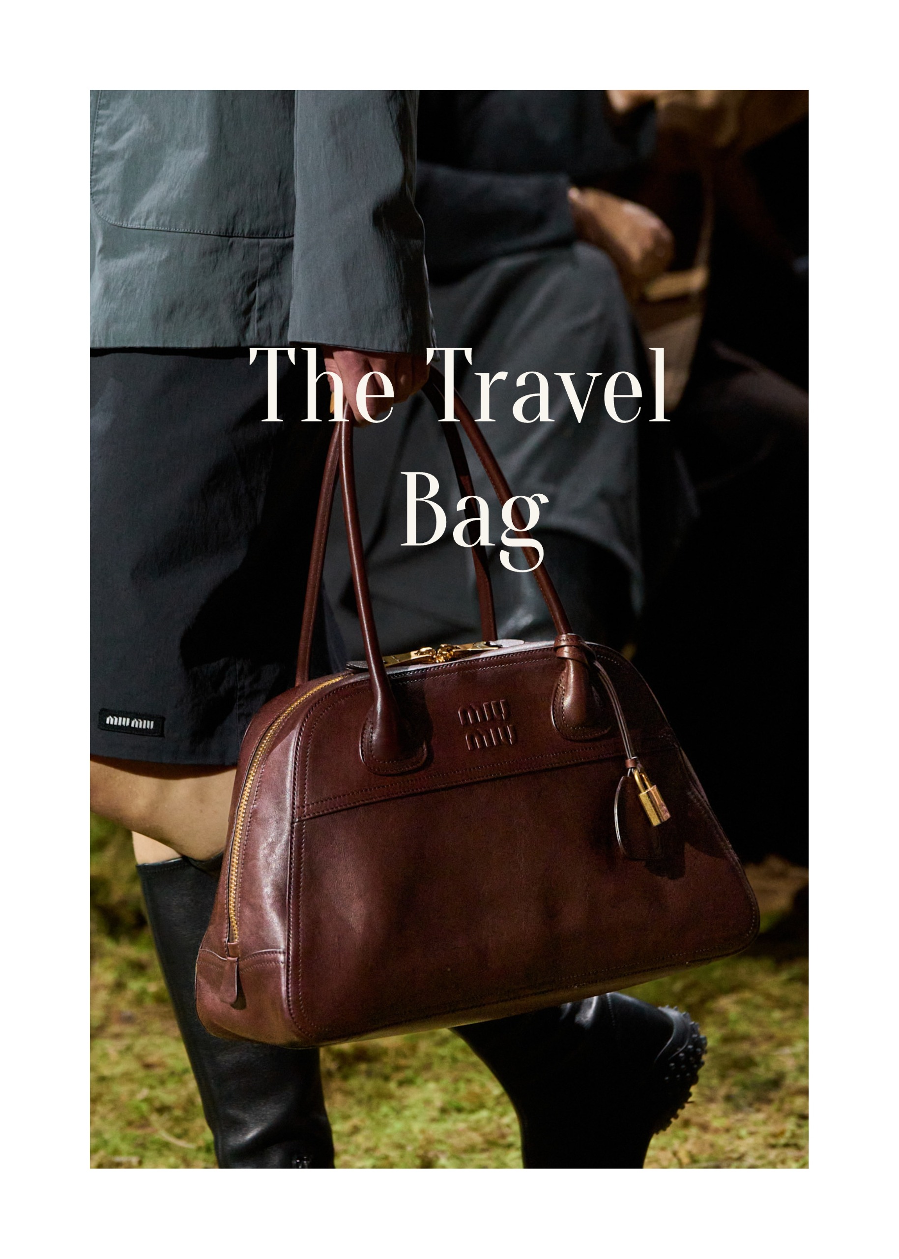 top-handle bag on Miu Miu's Fall 2026 runway