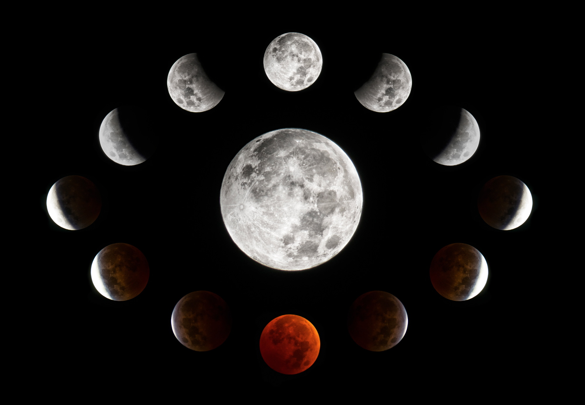 Video From the Total Lunar Eclipse on Early Tuesday - The New York