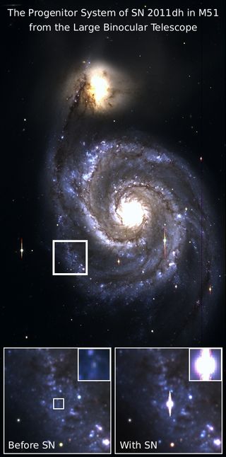 Whirpool Galaxy Supernova