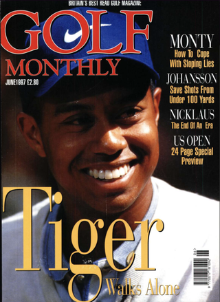 Tiger Woods front cover from Golf Monthly archive