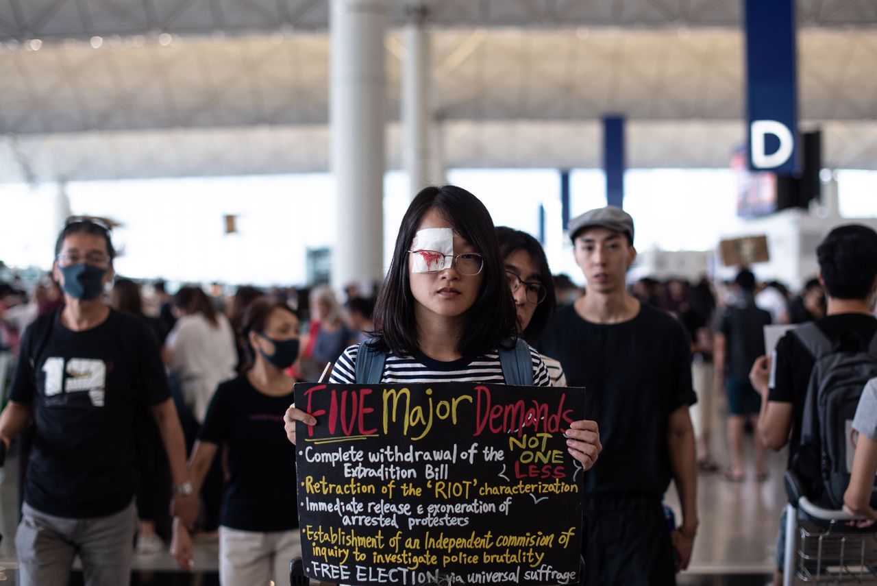 Hong Kong protesters