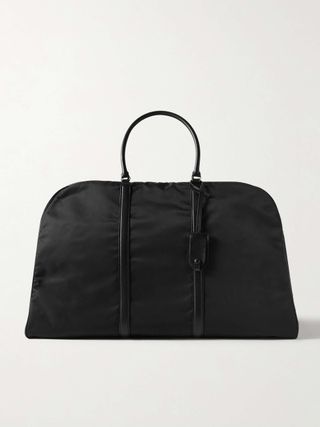 Myles Leather-Trimmed Shell Tote