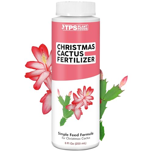 Christmas Cactus Fertilizer &amp;ndash; Liquid Plant Food for More Blooms, Brighter Flower Color &amp;amp; Stronger Root Development, 8 Oz