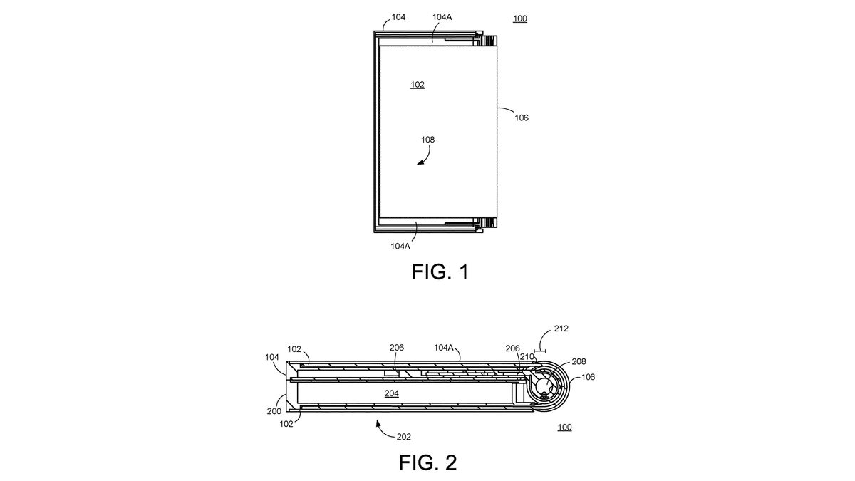 The foldable Pixel phone in its 'closed state'