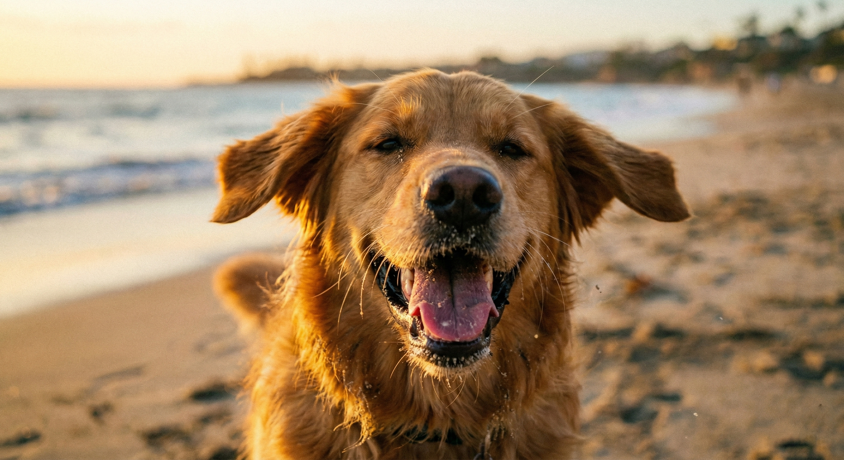 Dog on beach
