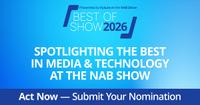 Graphic for the Best of Show Awards at the NAB Show