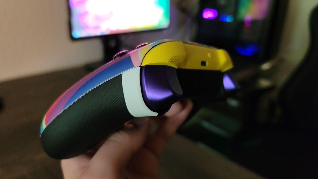 Image of the Xbox Design Lab "Pride" Wireless Controller.