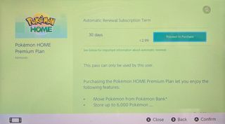 Pokemon Home Premium Subscription