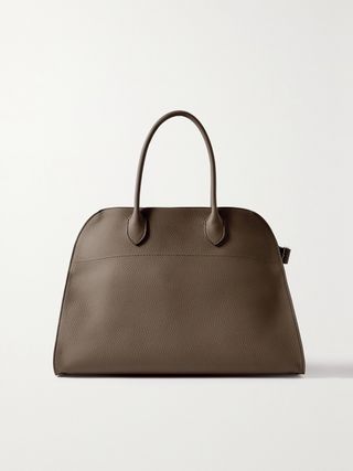 Margaux 15 Air Buckled Textured-Leather Tote