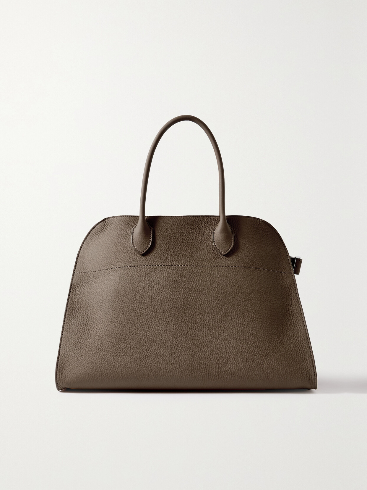 Margaux 15 Air Buckled Textured-Leather Tote