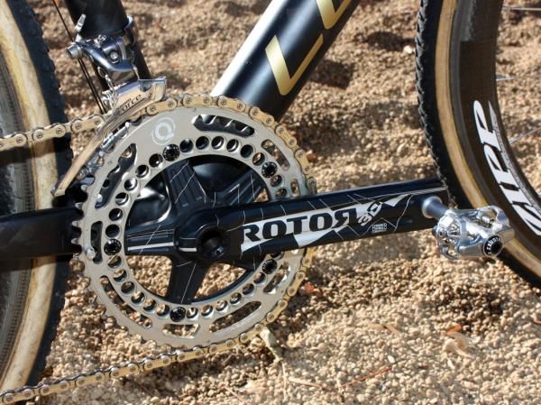 Joachim Parbo (KCH-Leopard Cycles) has switched from SRAM to Rotor cranks this year.