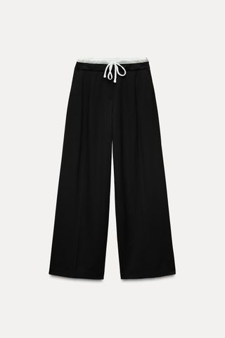 Double Waist Wide Leg Pants