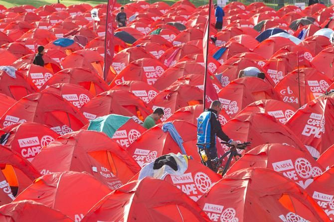 Tent city at Cape Epic