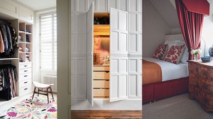 Ten homes with walk-in wardrobes that store clothes in interesting ways