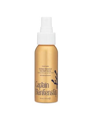 Captain Blankenship Texture Sea Salt Golden Shimmer Hair Spray, Texturizing and Volumizing Spray for Beachy Waves, Vegan, 2 oz