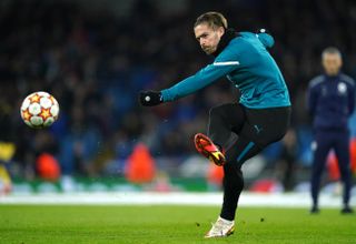 Manchester City’s Jack Grealish warms up prior to the UEFA Champions League Group A match at Etihad Stadium, Manchester. Picture date: Wednesday November 3, 2021