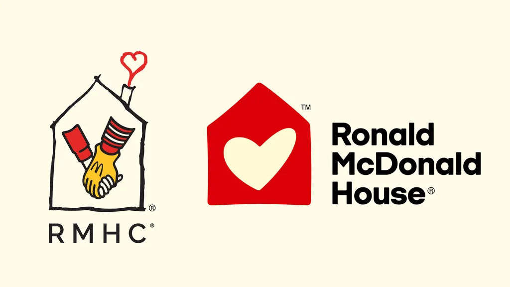 Ronald McDonald House old and new logo designs compared