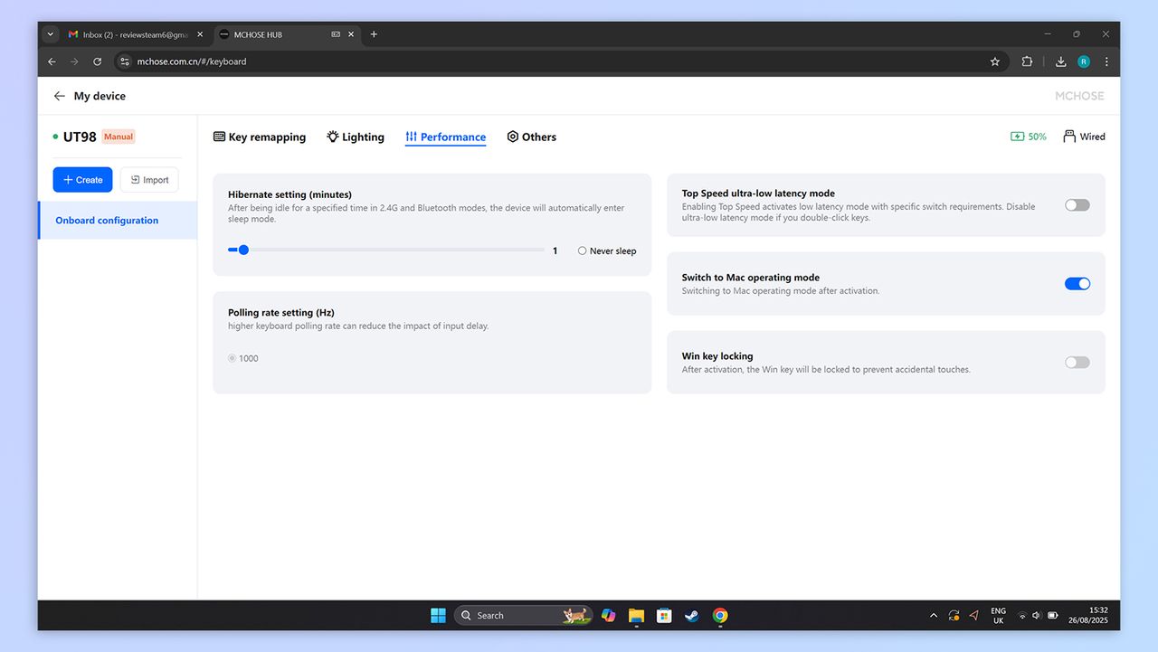 McHose M Hub online software