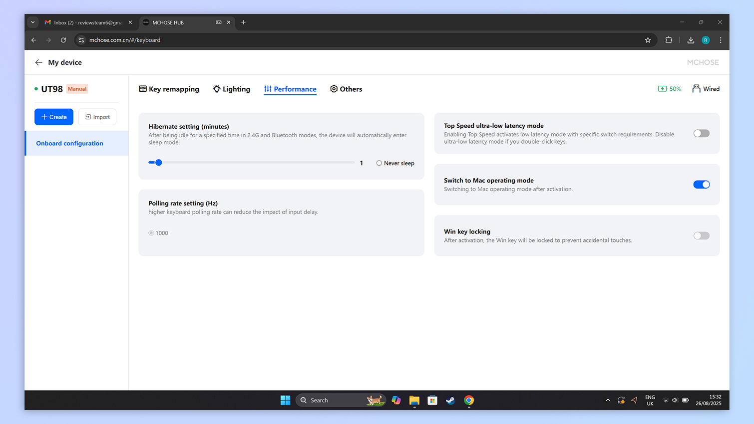 McHose M Hub online software